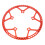 Plato plegable de aluminio rojo de 56 dientes BCD 130 13