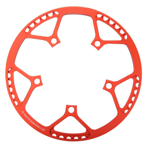 Plato plegable de aluminio rojo de 56 dientes BCD 130 1