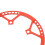 Plato plegable de aluminio rojo de 56 dientes BCD 130 11