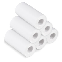 Rollo de papel térmico 56 mm blanco, 6 rollos para impresora