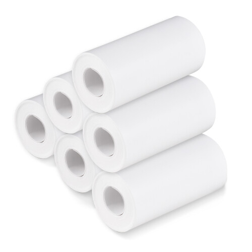 Rollo de papel térmico 56 mm blanco, 6 rollos para impresora 2