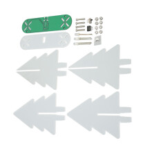 LED-Weihnachtsbaum-Kit 3D-Elektronik-Lötpraxis grünes Farbverlauf-Licht