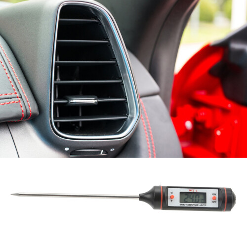 Präzisions-A/C-Thermometer für das Auto mit langlebiger ABS-Konstruktion