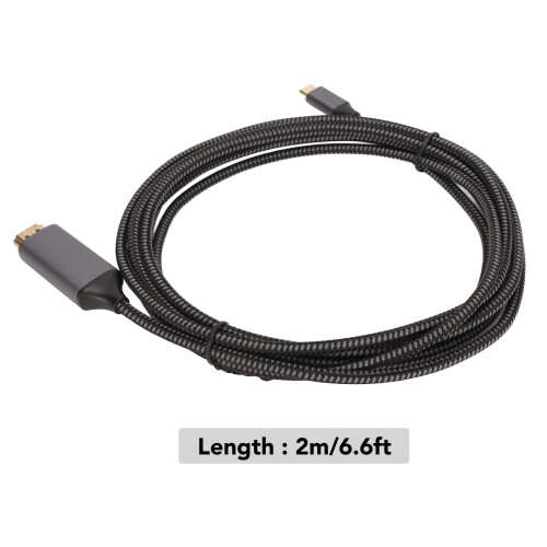 Cable de interfaz USB-C a HD 2m nylon 4K60 2