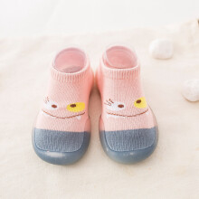 Baby Rosa Socken Schuhe 18/19, Innenseite 11,5 cm, Baumwolle & Gummisohle