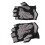 Guantes negros de nylon sin dedos S/M/L Modelo M 32g 10