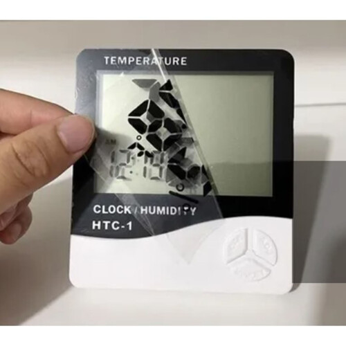 Mini-Digital-Thermometer-Uhr 9,2  8,4  2 cm Farbe
