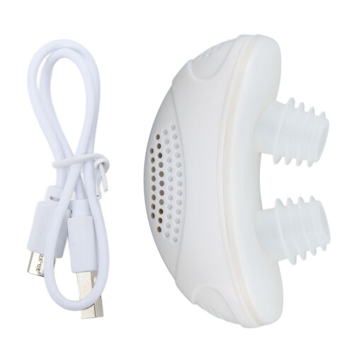 Electric Prevent Snoring Device Easy Breathe Improve Sleep Quality Snoring Problem Solution Tool White 1