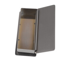 Rechteckiger Deckel für Toilettenpapierhalter 2,2  4  10,5 cm 135 g Silber