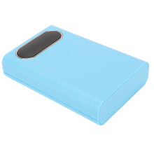 DIY Powerbank Gehäuse 4x21700 Blau mit LCD 2x USB