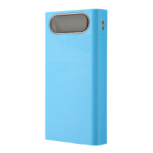 6x 21700-Batterie Powerbank Gehäuse 21700 Blaues LCD-Display