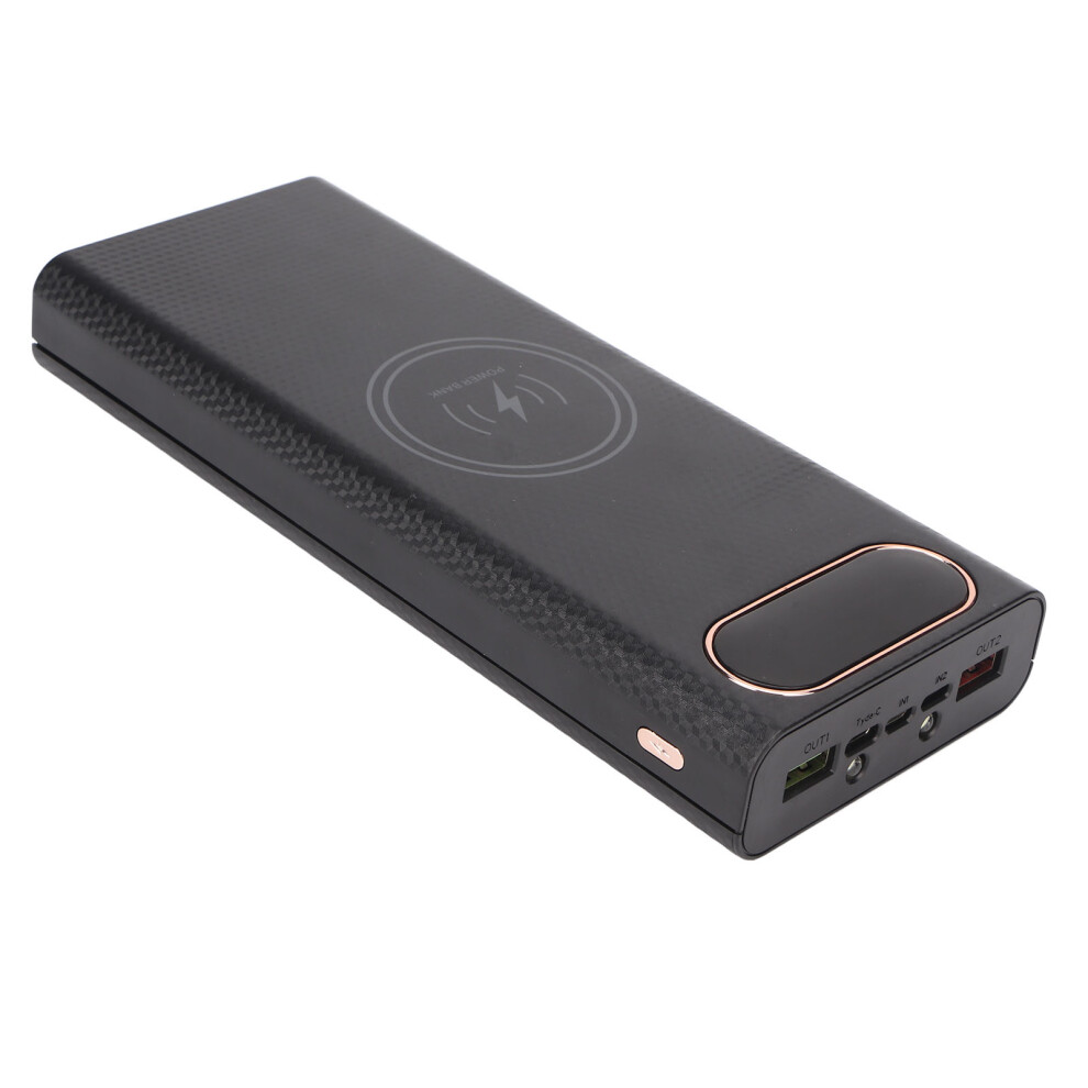 8X21700 Battery Power Bank Case Fast Charging 22.5W Diy Power Bank Box 15W Wireless Charging 21700 Battery Box Black 3091319469807