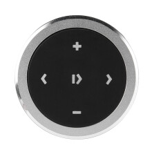 Bluetooth Media Button Smart Silver Button Bluetooth Remote Control Kit with Bracket for Mobile Phones Tablets