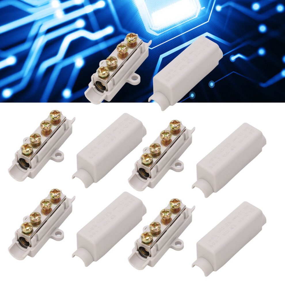 5Pcs 100A 1000V High Power Wire Cable Connector 2.5Â16Mmâ² Electrical Wiring Junction Box Terminal Block 4901319468726