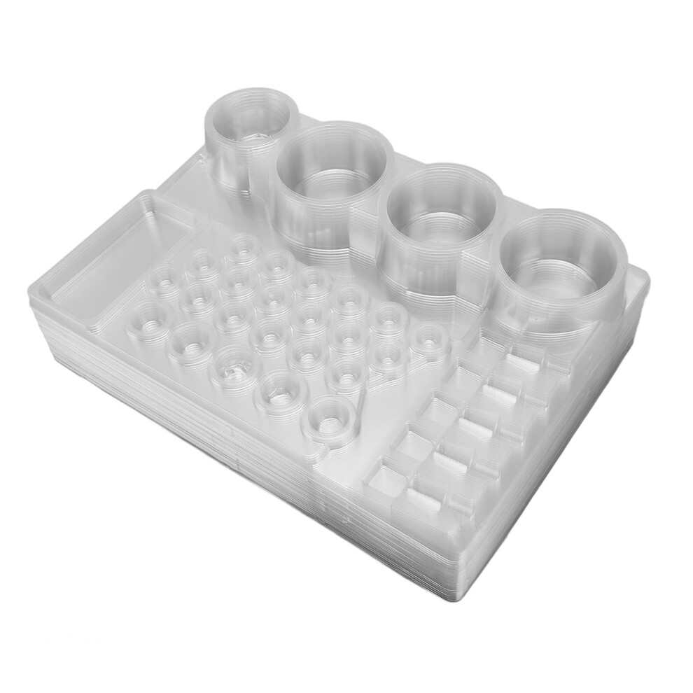 24pcs TAttoo Pigment Tray Disposable Professional Tattoo Cartridge Needle Stand Accessory