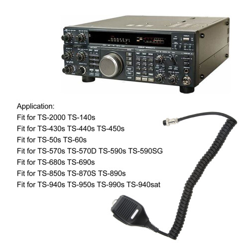 MC43S Micrófono de mano ABS de 8 pines para TS-480SAT 2