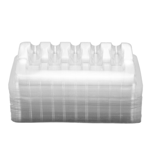 50 Stück Transparente Tattoo-Nadelablage 14,5  7,7  3 cm 1