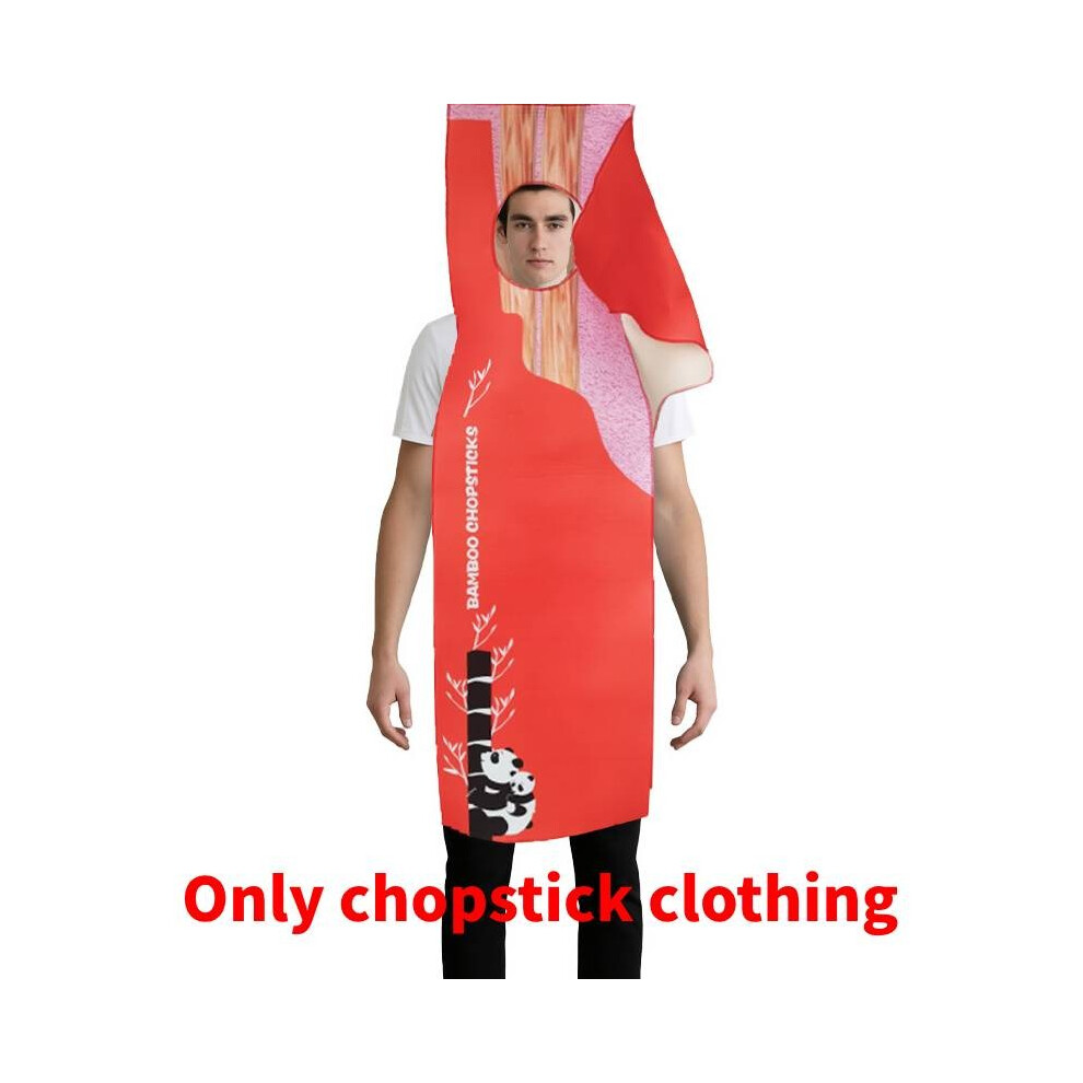 (Chopstick)Déguisement Cosplay Fruits de Mer Ramen et Baguettes pour Halloween Divertissement Fête