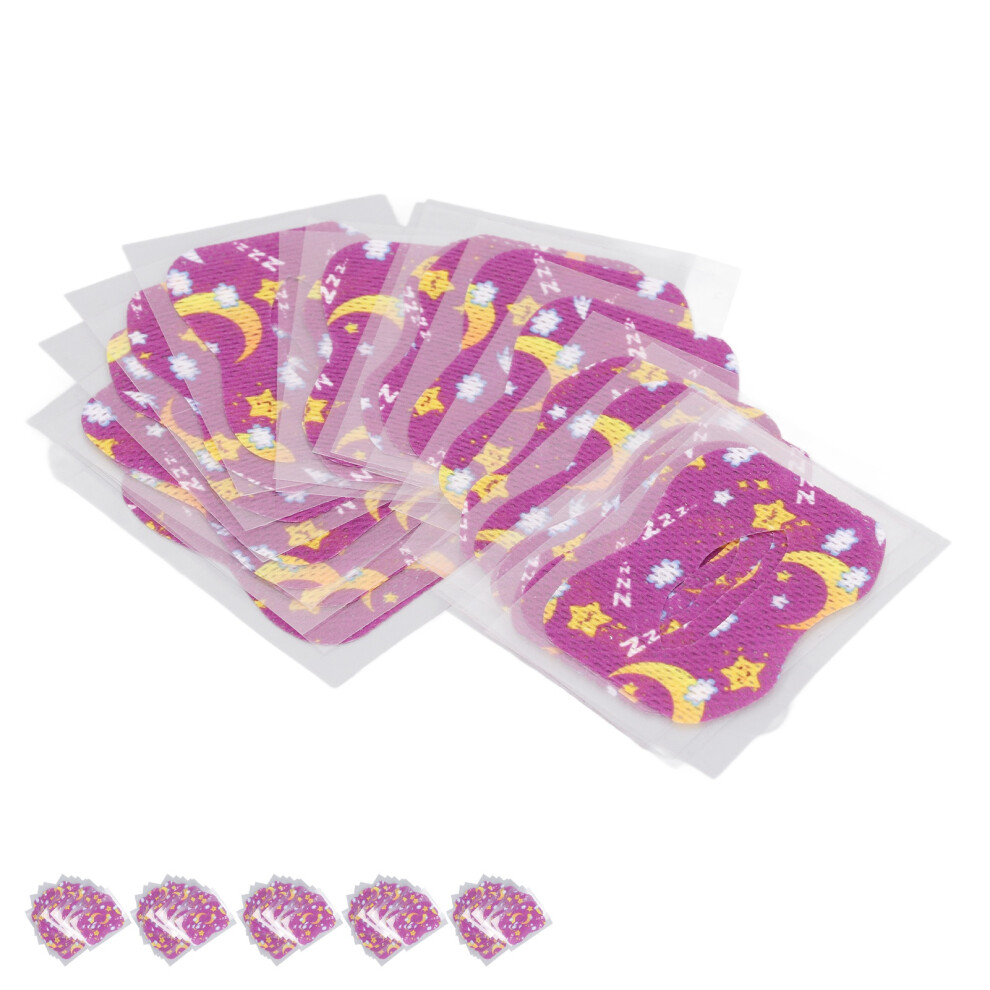 100pcs Kids Mouth Tapes Nasal Breathing Training Reduce Snoring Breathable Hypoallergenic Sleep Aid Strips S