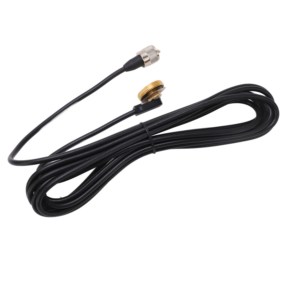 5M Car Walkie Talkie Antenna Cable With Base Male Connector Flexible Copper For Mobile Radio Vehicle 4901319476349
