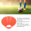 Fußball-Trainingsmarker 20 Stück Rosa 4,5  9  9 cm PE 7