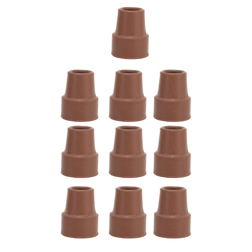 10 piezas de punta de muleta de goma 19mm 3.7x3.7x4.7cm 1