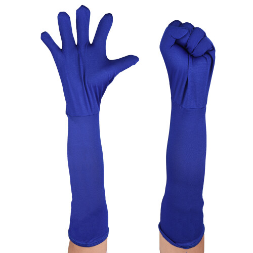 Blau Chroma-Key-Handschuhe 1 Paar Einheitsgröße Blau 2