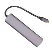 USB C Hub 7 in 1 4K 1Gbps Ethernet 100W PD 2 USB3.0 Port USB to High Definition Multimedia Interface Multiport Adapter