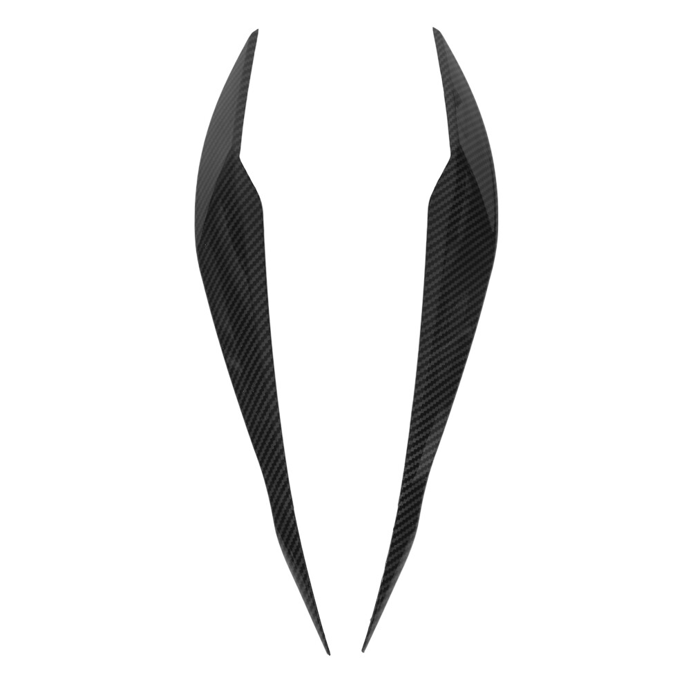 1 Pair Headlight Eyebrow Abs Vehicle Eyelid Replacement For 3 Series F30 F31 2012Â2018 Carbon Fiber Style 4921319480702