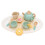 Set de té de madera de pino para juego simbólico 3+ 2