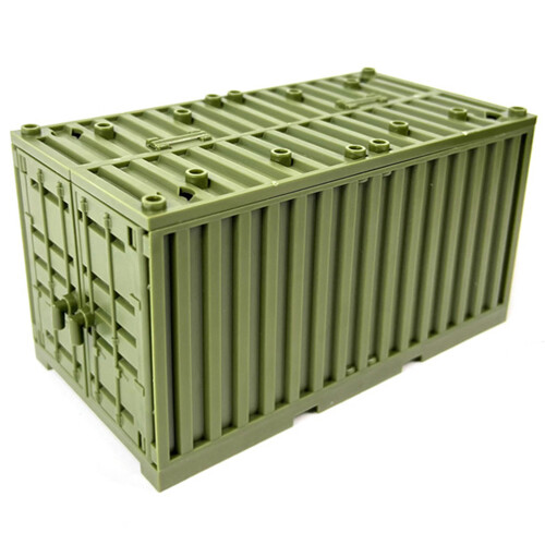 Schiffscontainer-Baustein-Spielzeug Grün 6,5  13  7,5 cm 1