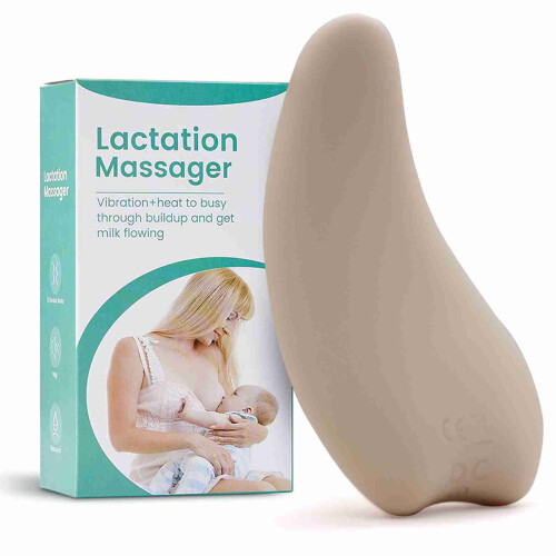 Masajeador de lactancia 6*12.5*2.5 cm beige calor 2