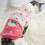 Hoher Kragen 2-beinige Katze Pullover Rosa S warm 7