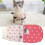 Hoher Kragen 2-beinige Katze Pullover Rosa S warm 10