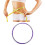 Aro con peso desmontable de 6 secciones, morado y gris. 4