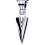 Collar de punta de flecha para hombre 65cm/25.6in Plata 1