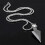 Collar de punta de flecha para hombre 65cm/25.6in Plata 11
