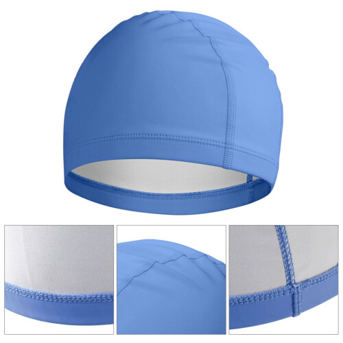 Universelle Badekappe, elastischer Nylon, Erwachsene, Blau