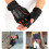 Halbfinger-Gym-Handschuhe Größe M 150 g Schwarz/Orange 11
