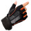 Halbfinger-Gym-Handschuhe Größe M 150 g Schwarz/Orange 10