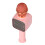 Micrófono de karaoke rosa 18650 1200mAh Bluetooth 6-8h 9
