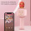 Micrófono de karaoke rosa 18650 1200mAh Bluetooth 6-8h 4