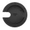 Glossy Zinc Alloy Cable Hole Cover 60mm 5
