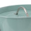 Runder verzinkter Eiskübel blau mit Deckel & Schaufel 8