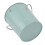 Runder verzinkter Eiskübel blau mit Deckel & Schaufel 5