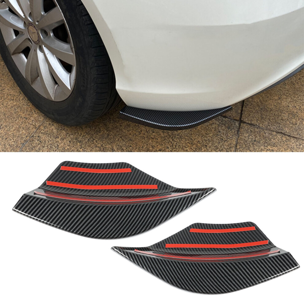 2Pcs Rear Bumper Splitter Left Right Aerodynamic Replacement For MercedesâBenz A Class W176 2012Â2018 Carbon Fiber Style 8761319494622
