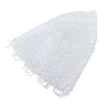 Fliegenfischer-Landnetz 32cm klares weißes Gummi