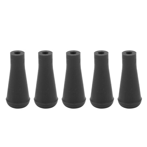 5 Stück 6 mm Gummipfeilspitzen schwarze weiche stumpfe Köpfe 1