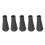 5 Stück 6 mm Gummipfeilspitzen schwarze weiche stumpfe Köpfe 14