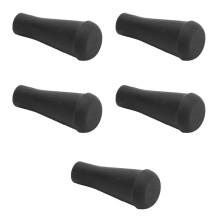 5 Stück 6 mm Gummipfeilspitzen schwarze weiche stumpfe Köpfe